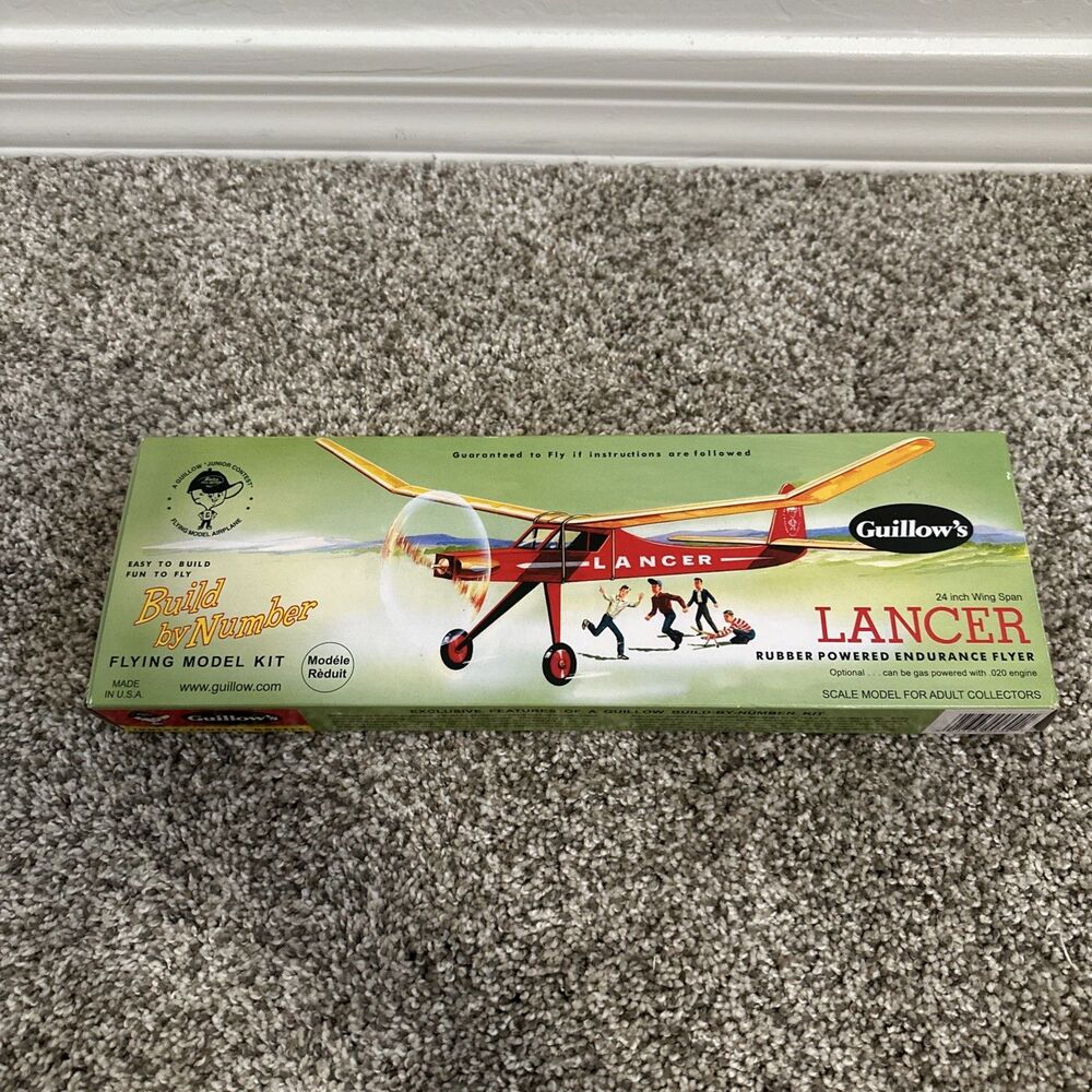 Guillow's Lancer Balsa Wood Flying Model Kit GUI-604